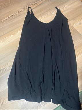 Black Women's Sleeveless Swing Tank Dress